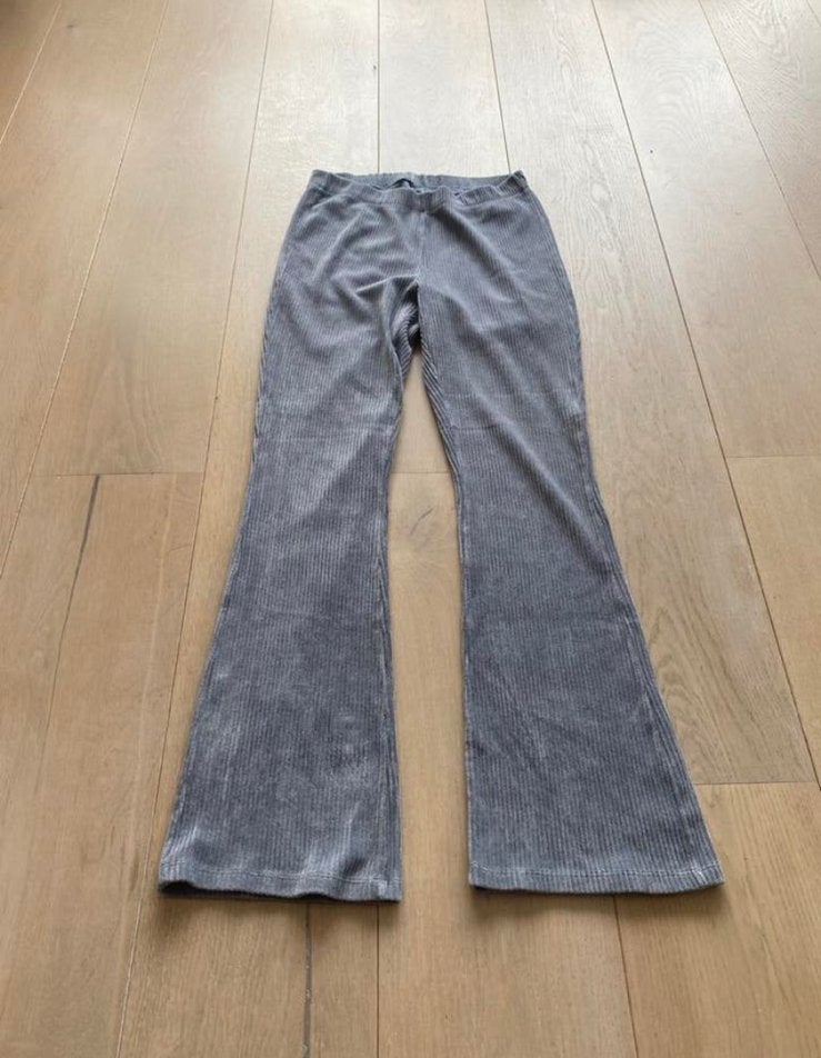 Ribbroek L stretch, Kleding | Dames, Broeken en Pantalons, Maat 42/44 (L), Ophalen of Verzenden, Zo goed als nieuw, Grijs