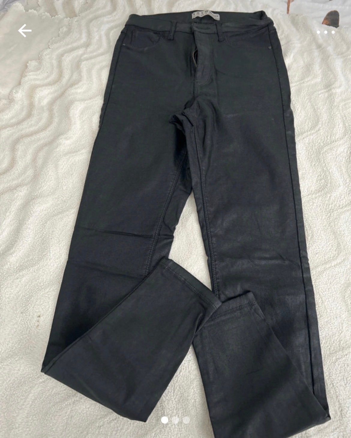 Denim Co Zwarte Leren Broek Maat S, Ophalen of Verzenden, Maat 36 (S), Zwart