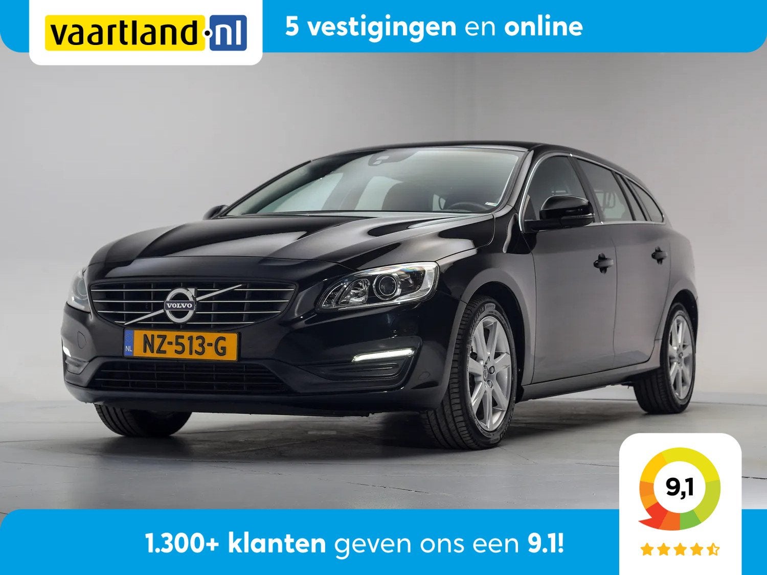 Volvo V60 1.5 T2 Nordic+ Aut. [ Xenon Trekhaak Stoelverwarmi, Auto's, Automaat, 4 cilinders, Automatische klimaatregeling, 84 €/maand