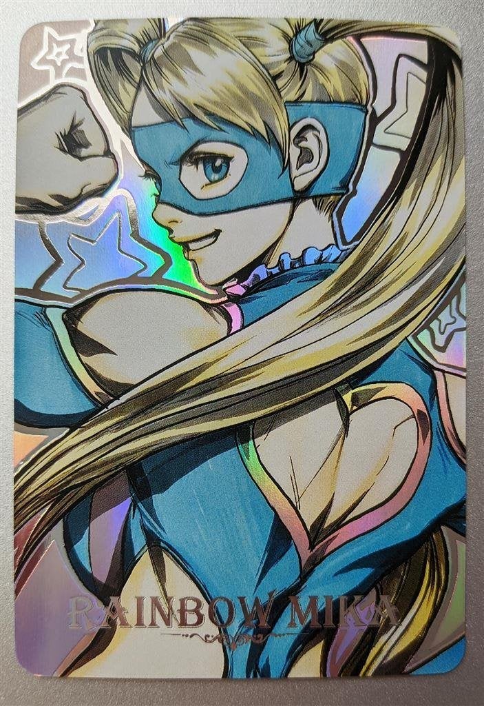 STREET FIGHTER Rainbow Mika Art Holo Foil Card, Verzenden, Kuifje, Nieuw, Beeldje of Figuurtje