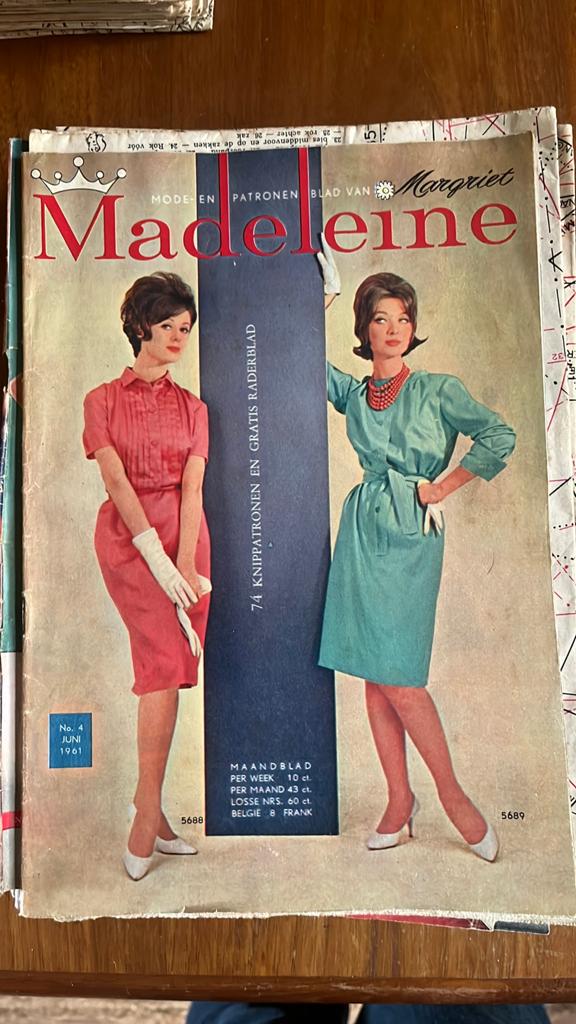 Vintage Madeleine Patronen Bladen - Jaren '60 Mode, Overige merken, Vrouw, Ophalen of Verzenden, Overige typen