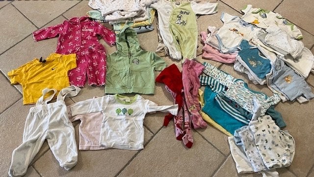 Pakket kleren maat 62/68 rompers, broekjes, pakjes, truitj, Kinderen en Baby's, Babykleding | Maat 62, Ophalen of Verzenden, Gebruikt