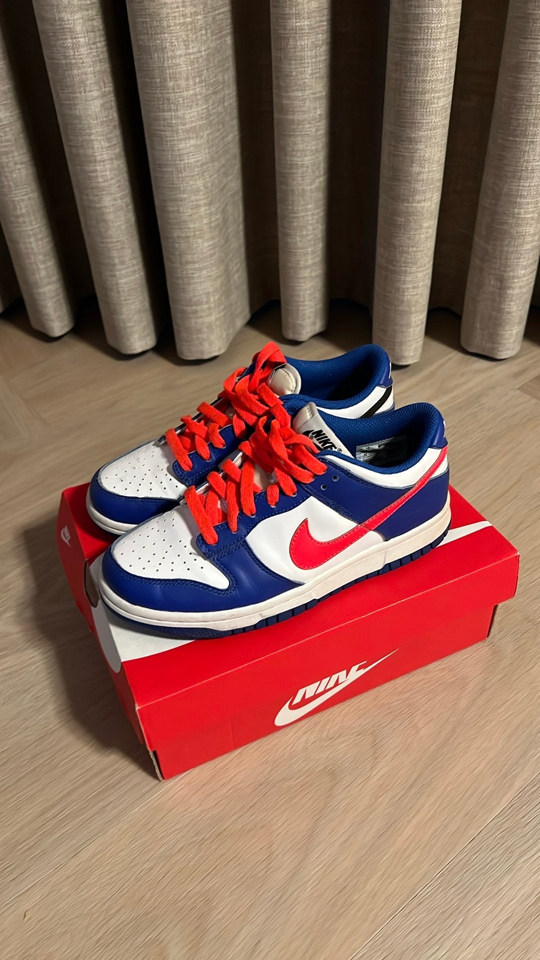 Nike Dunk low sneakers - maat 37.5, Blauw, Ophalen of Verzenden, Sneakers of Gympen, Zo goed als nieuw