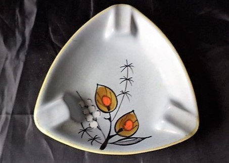 Vintage Flora Gouda "Palermo" Driehoekige Asbak / Schaaltje, Ophalen