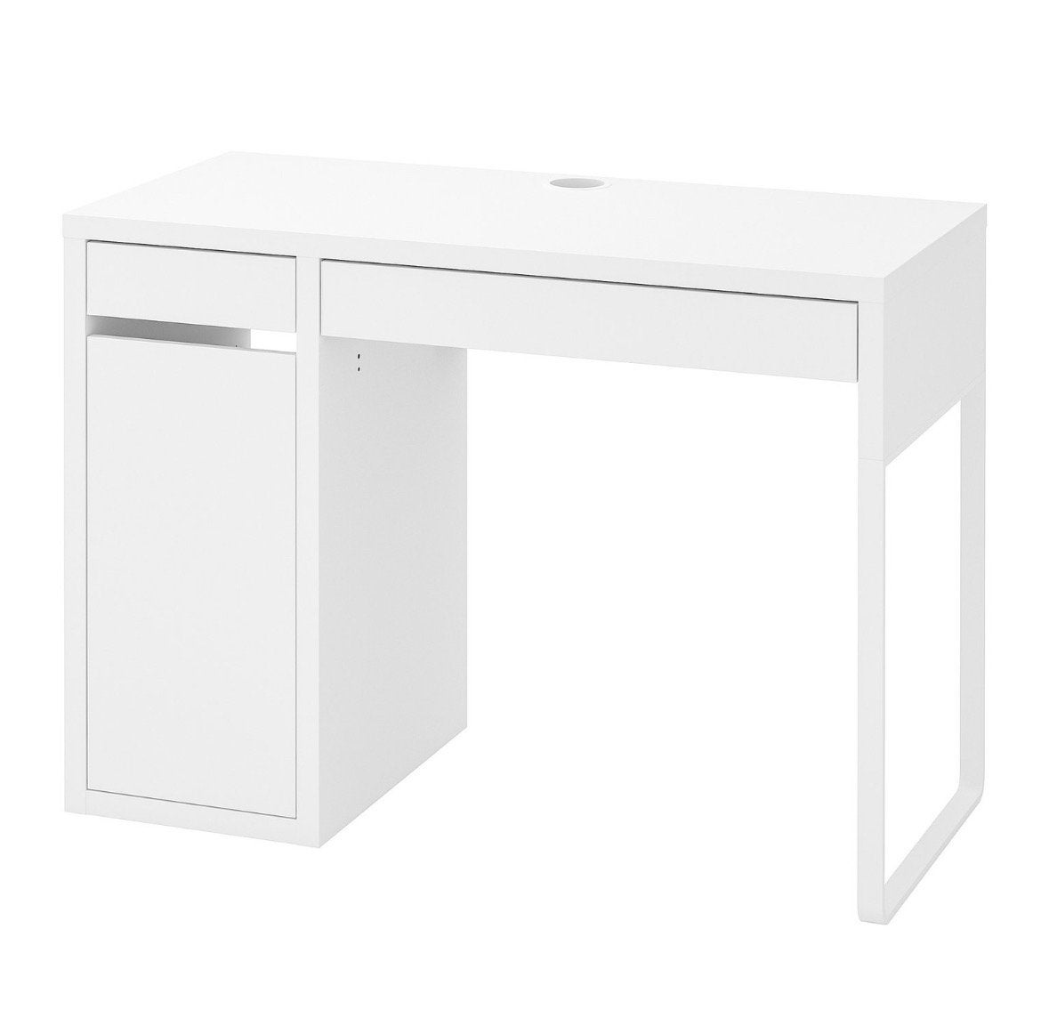 IKEA Micke Bureau Wit - Compact en Functioneel, Huis en Inrichting, Bureaus, Ophalen, Gebruikt, Met lades, Spaanplaat of MDF