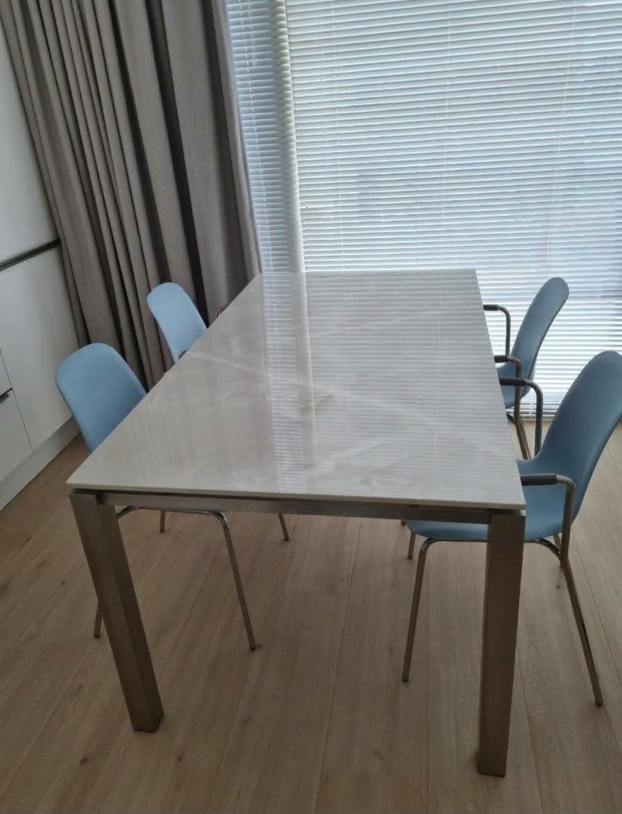Dekton eettafel 160x90 en salontafel 100x60., Ophalen, Zo goed als nieuw, Rechthoekig, Modern