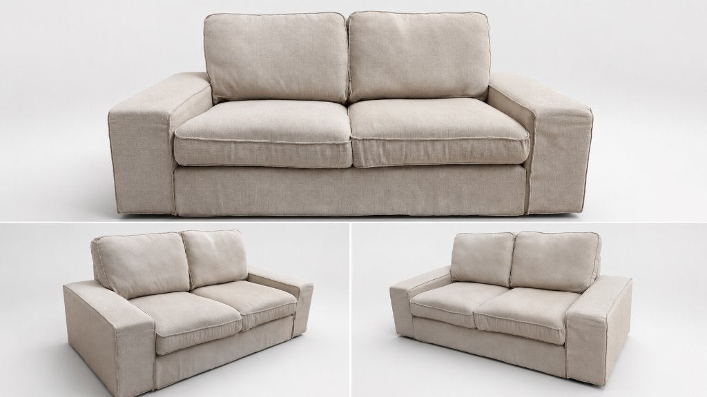 IKEA KIVIK 2-zitsbank kleur Tresund lichtbeige, Huis en Inrichting, Banken | Bankstellen, Ophalen, Gebruikt, Kivik IKEA, 150 tot 200 cm