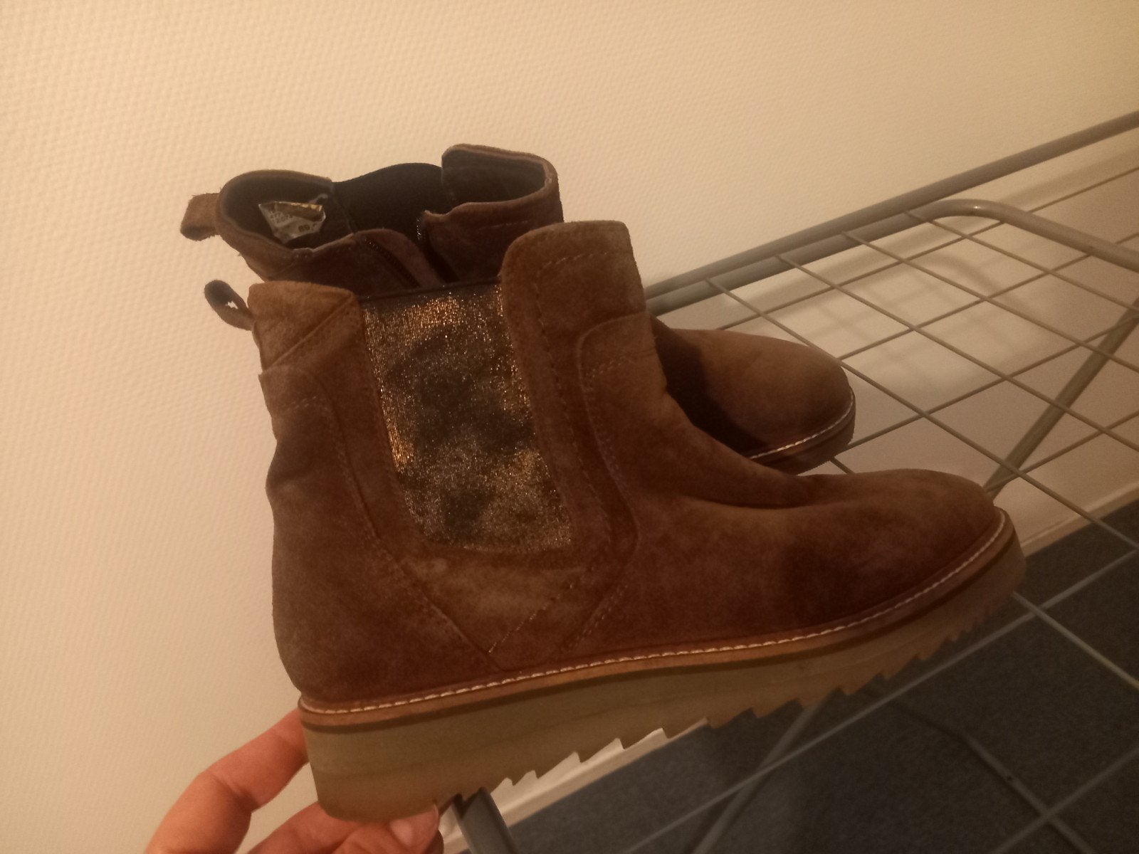 Schoenen Chelsea echt leder, Ophalen of Verzenden, Zo goed als nieuw, Bruin
