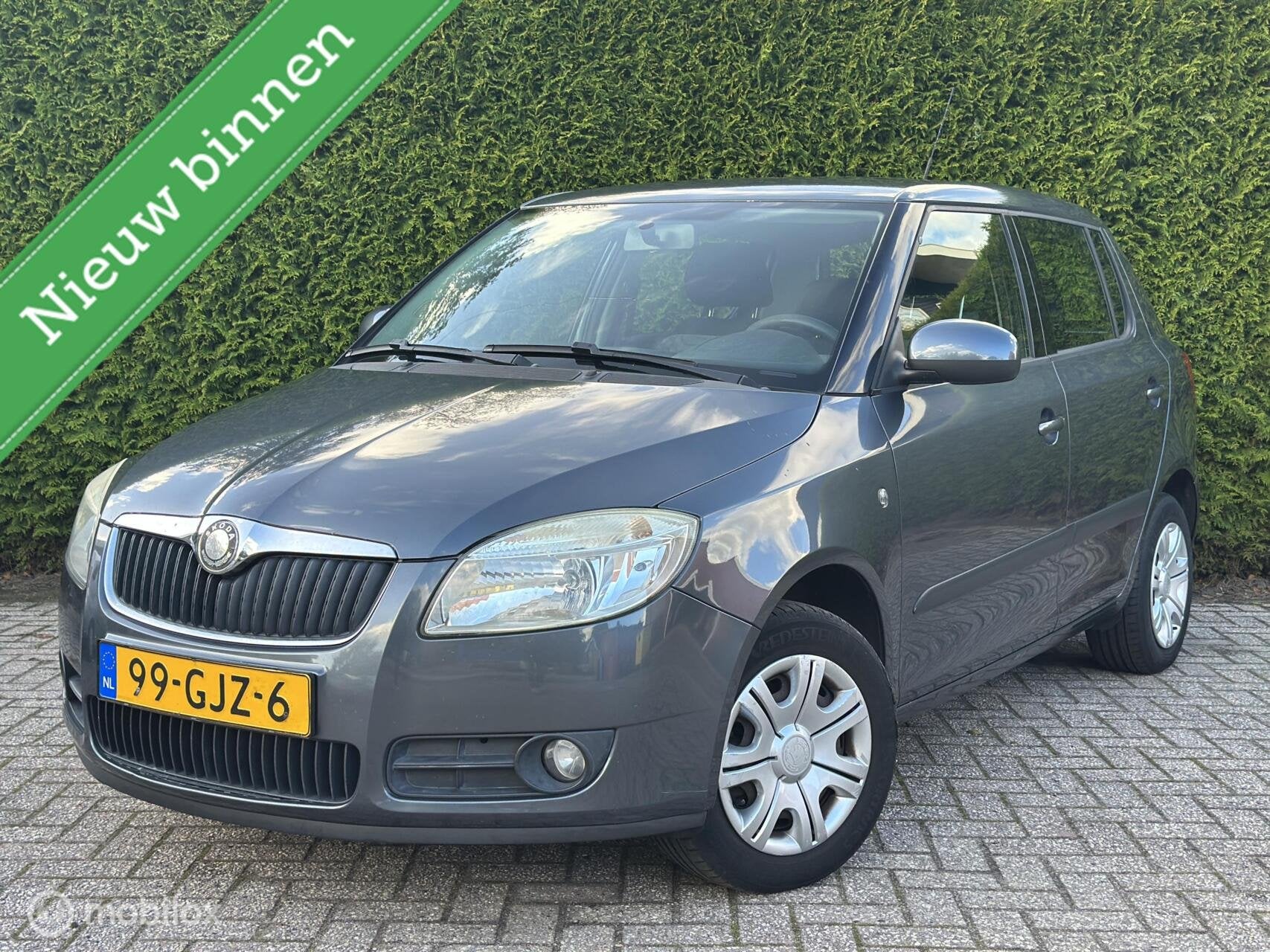 Skoda Fabia 1.4-16V Ambiente Business | Trekhaak |Airco| NAP, Auto's, Voorwielaandrijving, Zwart, 4 cilinders, Origineel Nederlands