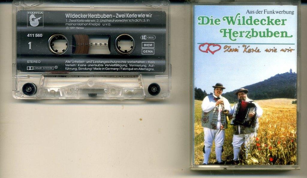 Die Wildecker Herzbuben Zwei Kerle Wie Wir 12 nrs cassette, Cd's en Dvd's, 1 bandje, Ophalen of Verzenden, Zo goed als nieuw, Origineel