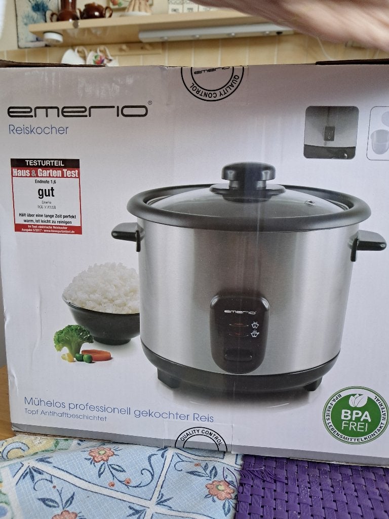 Rijstkoker Emerio nieuw 1.5l, Ophalen, Nieuw