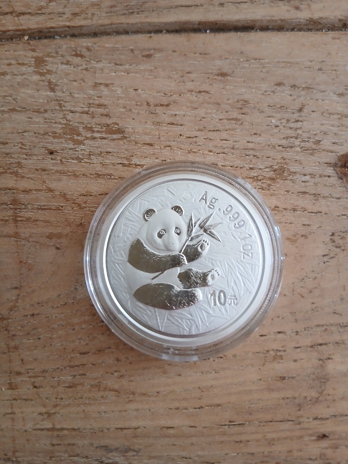 Zilveren Chinese Panda Munt 2000 - 10 Yuan, Postzegels en Munten, Munten | Azië, Ophalen of Verzenden, Oost-Azië, Losse munt, Zilver