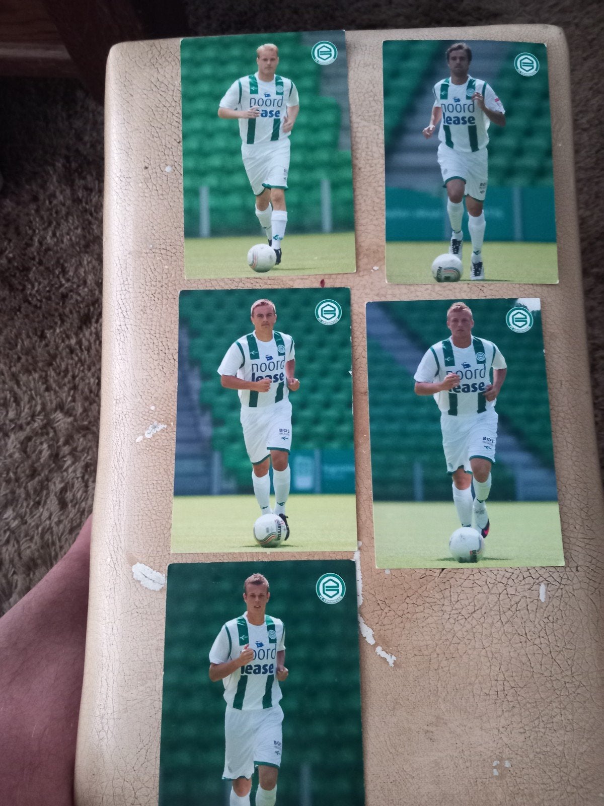 5 spelerskaarten Fc Groningen, Ophalen of Verzenden, Zo goed als nieuw, Spelerskaart