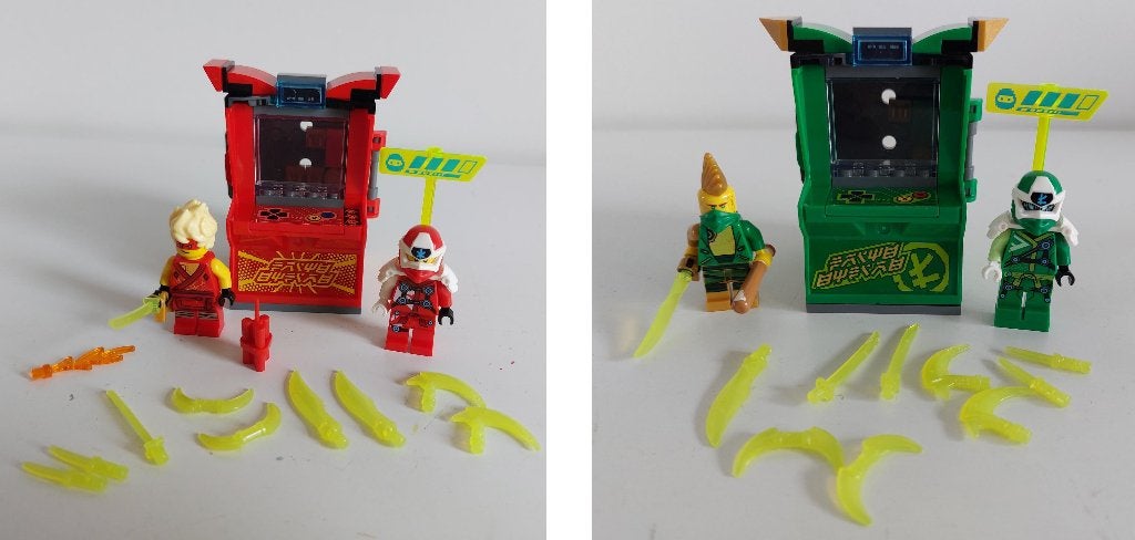Lego Ninjago - 71714 + 71716 - Kai & Lloyd Avatar Arcade pod, Compleet, Lego, Ophalen of Verzenden, Zo goed als nieuw