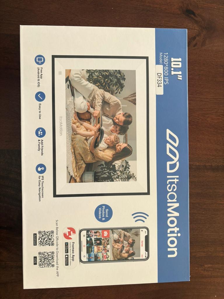 Digitale Fotolijst 10.1” WiFi – Nieuw in doos, Afstandsbediening, Nieuw, Ophalen of Verzenden, 8 tot 12 inch