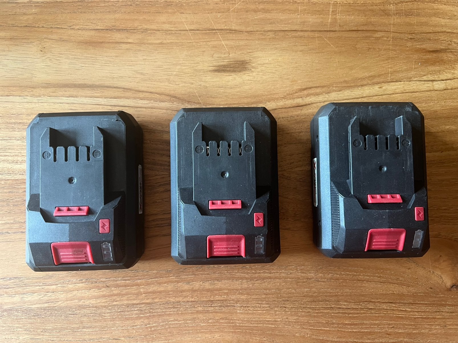 3 defecte accu’s Parkside X 20V TEAM, Ophalen of Verzenden, Zo goed als nieuw