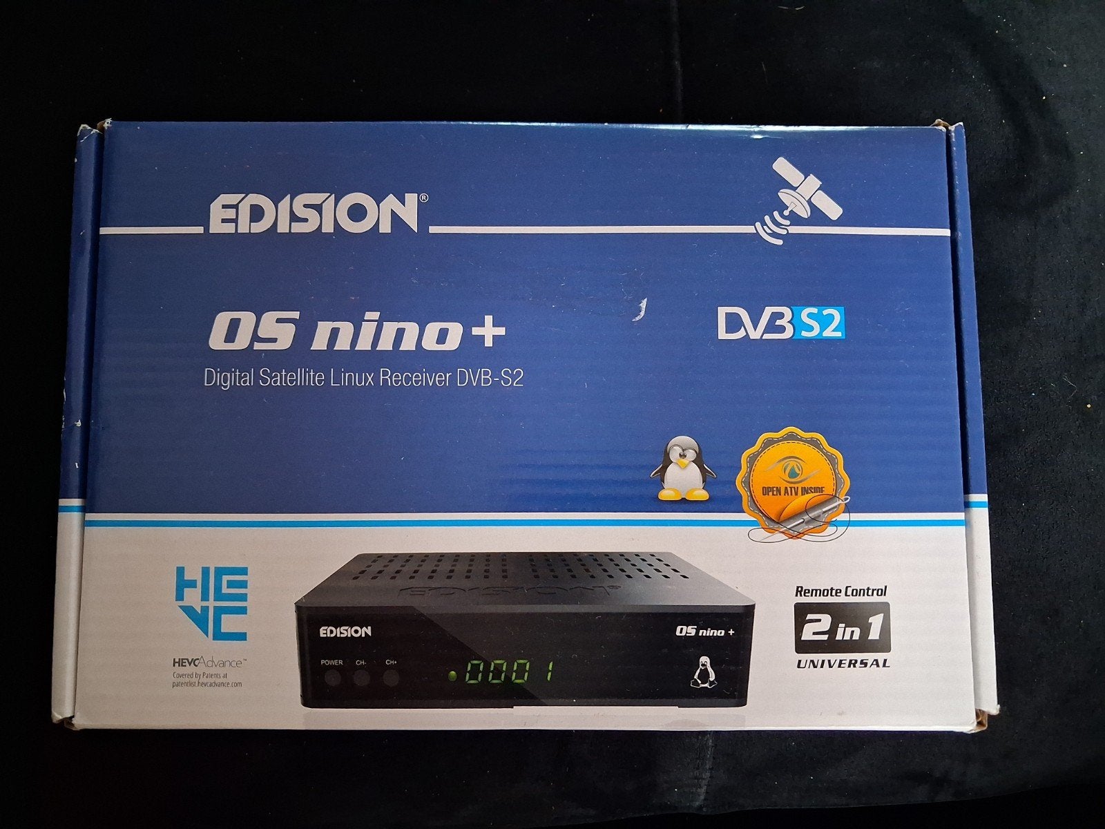 Edision OS nino+ Digitale Satelliet Linux DVB-S2 Ontvanger, Ophalen of Verzenden, Nieuw, Decoder