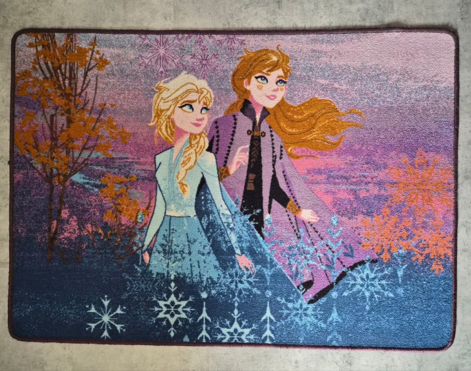 Frozen 2 Groot vloerkleed / tapijt zie alle foto's., Ophalen, Kleed of Kussen