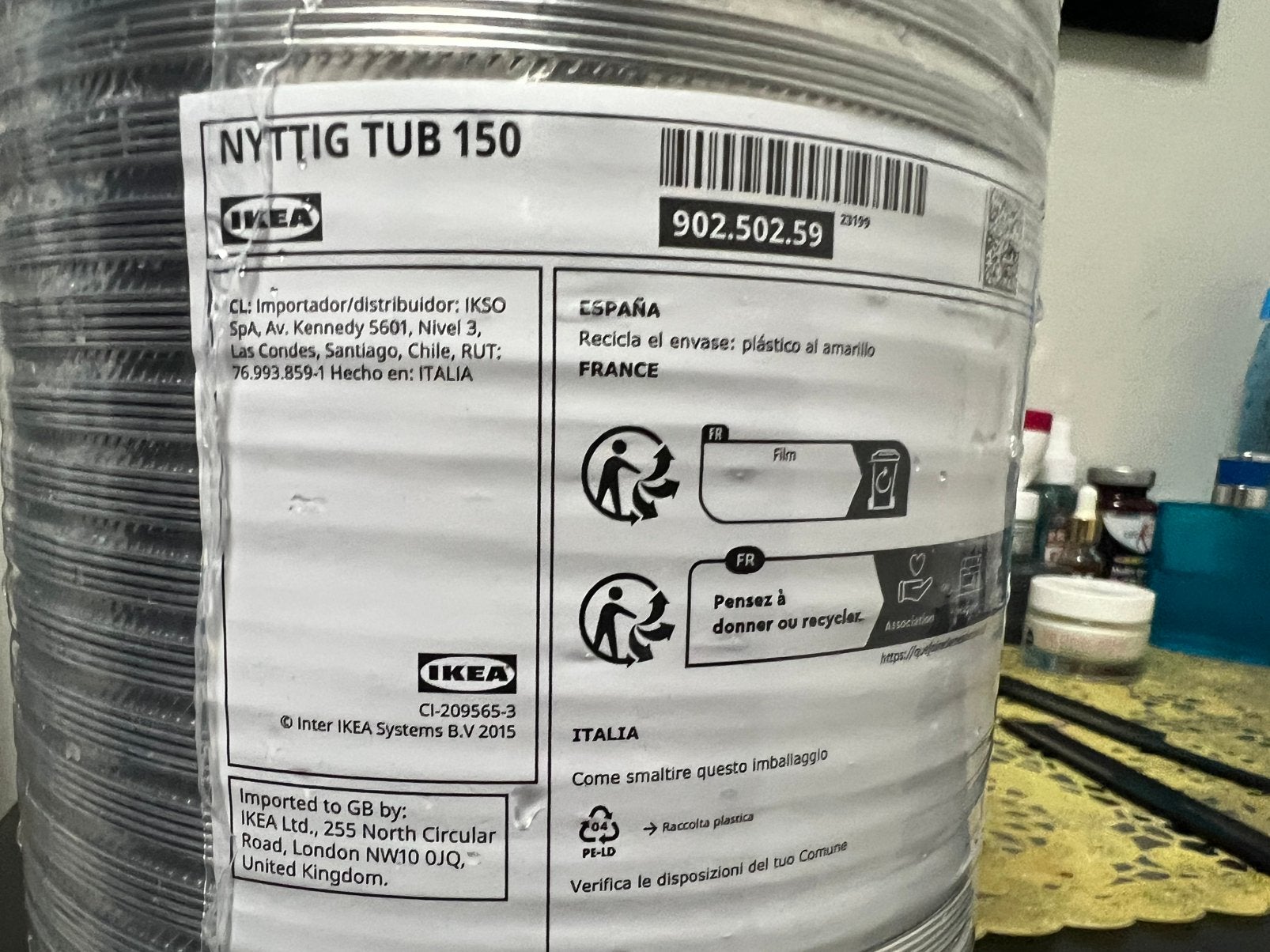 IKEA NYTTIG TUB 150 ventilatieslang, Ophalen of Verzenden, Nieuw, Ventilator en Afzuiger
