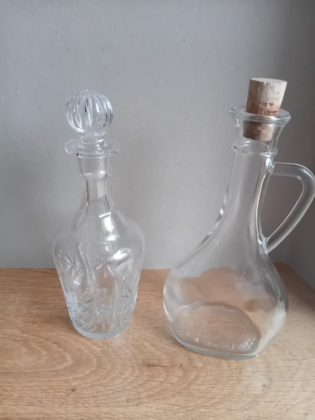 Diverse glazen flessen en karaf - Decoratief, Antiek en Kunst, Ophalen of Verzenden