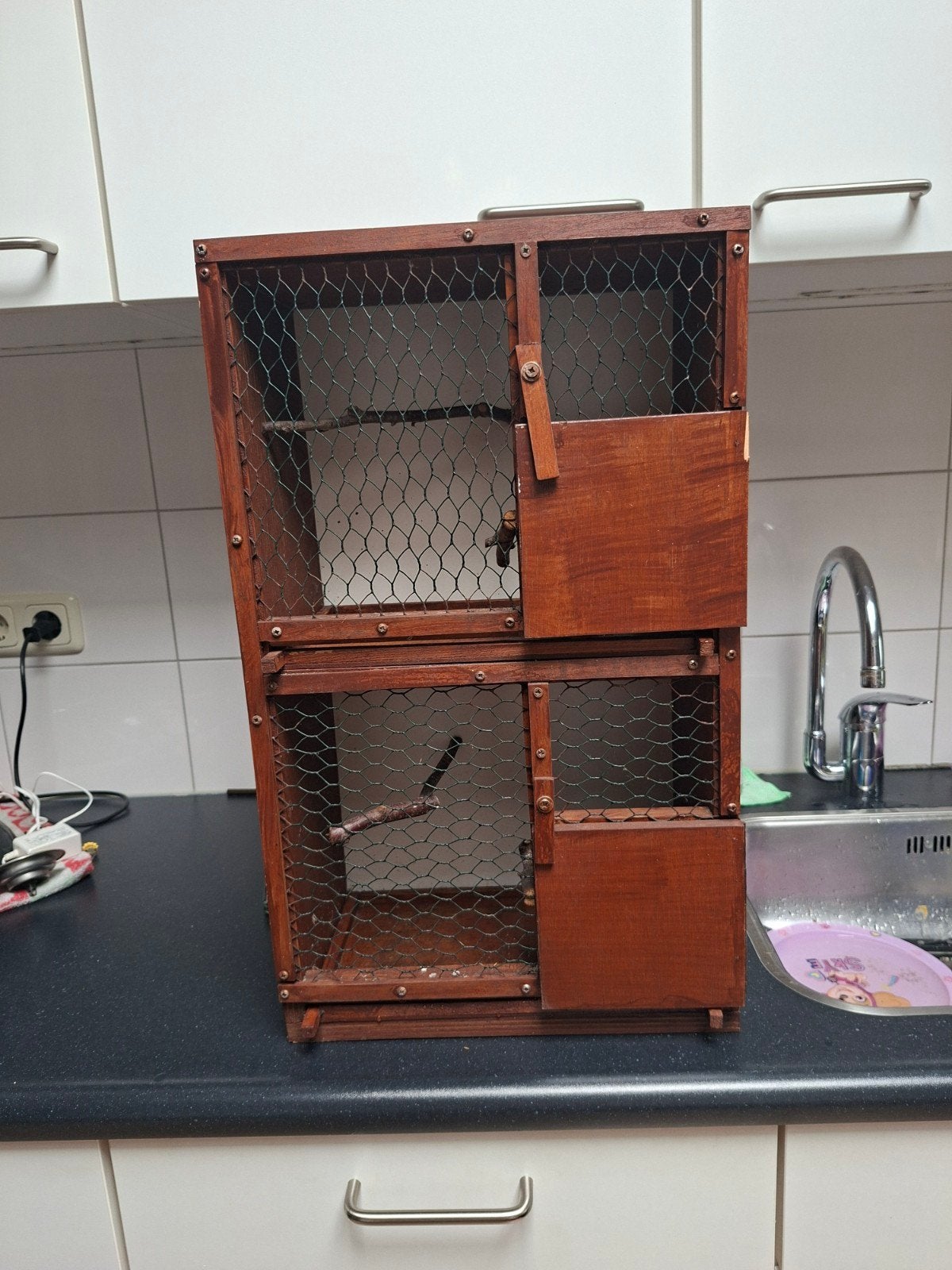 vogelkooi, zangkooi, Ophalen