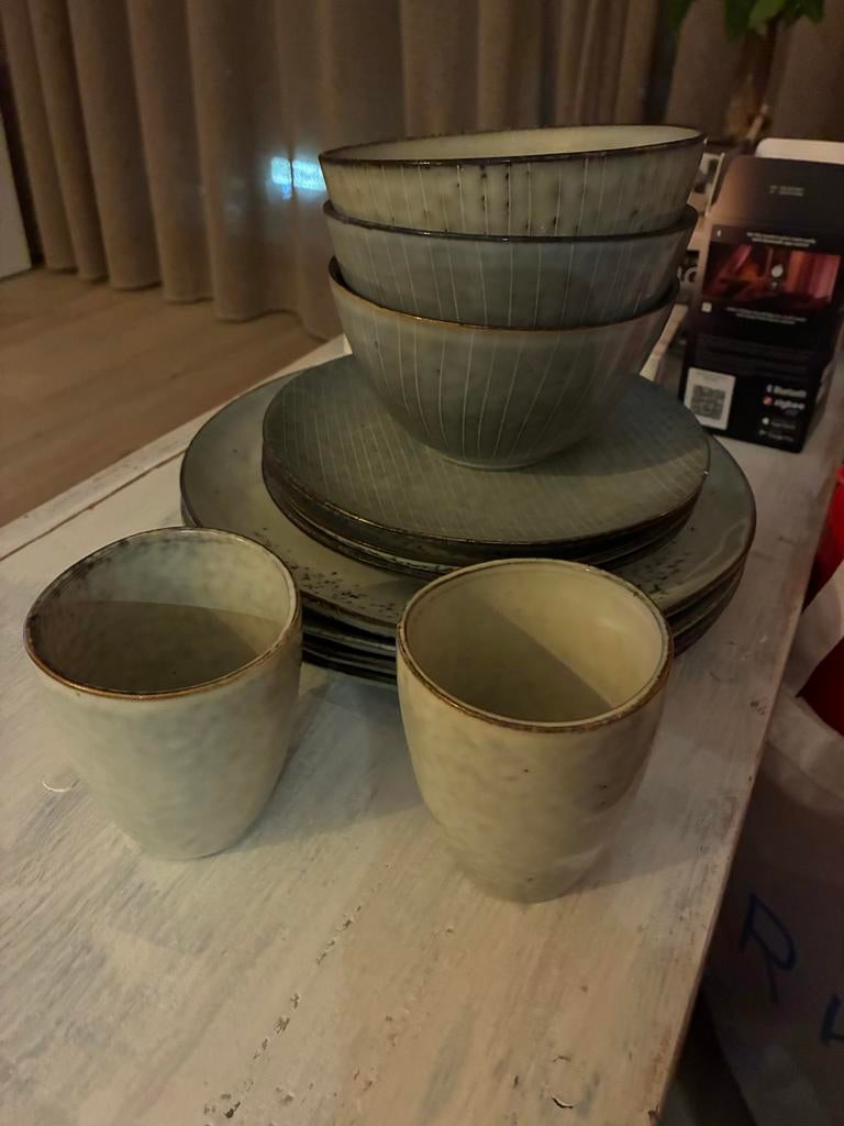 Servies Broste Copenhagen & House Doctor - Gemixt Set, Huis en Inrichting, Keuken | Servies, Ophalen, Gebruikt, Keramiek, Overige typen