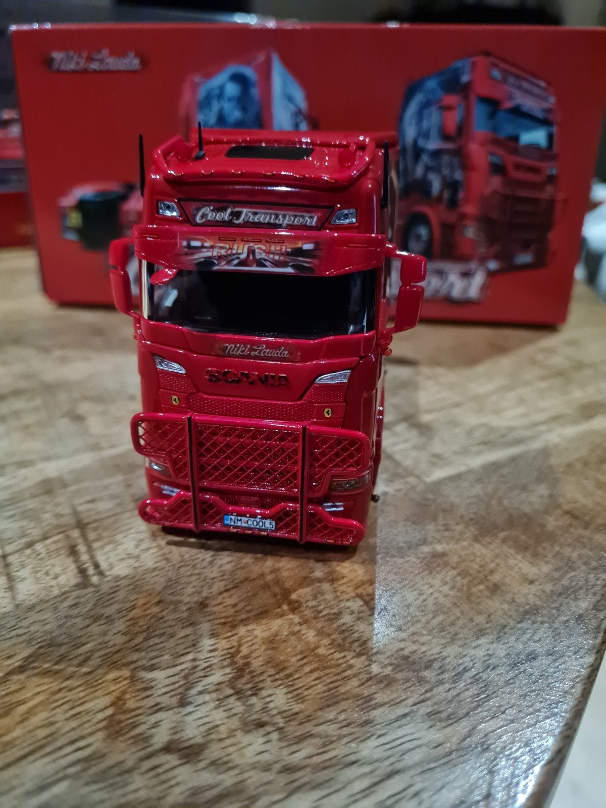 Scania Cool Transport 'Niki Lauda' 1:50, Verzenden, Nieuw, Bus of Vrachtwagen, Tekno