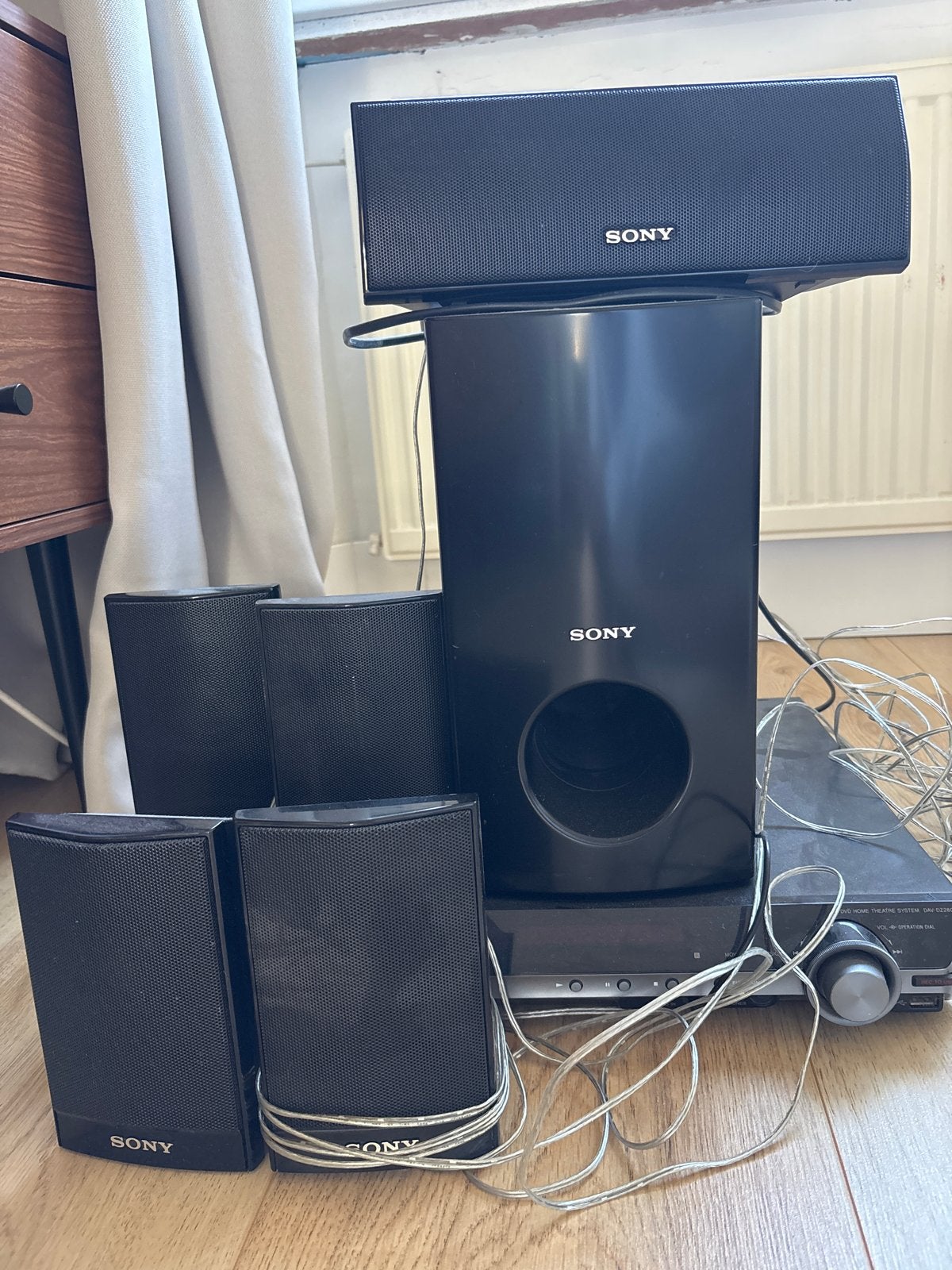 Sony HCD-DZ280 Home Cinema Set met DVD-speler, Ophalen, Gebruikt, 70 watt of meer, 5.1-systeem