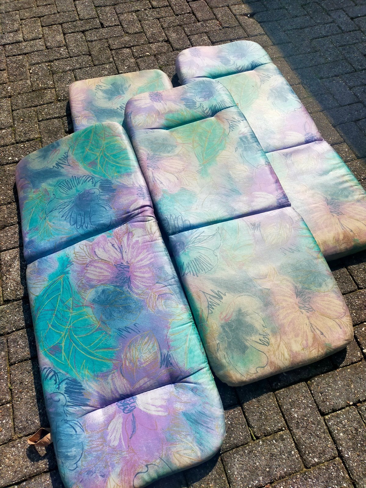 4x Tuinstoel kussens,1,25 cm lang ,47 cm Breed igs, Tuin en Terras, Tuinmeubel-accessoires, Ophalen of Verzenden