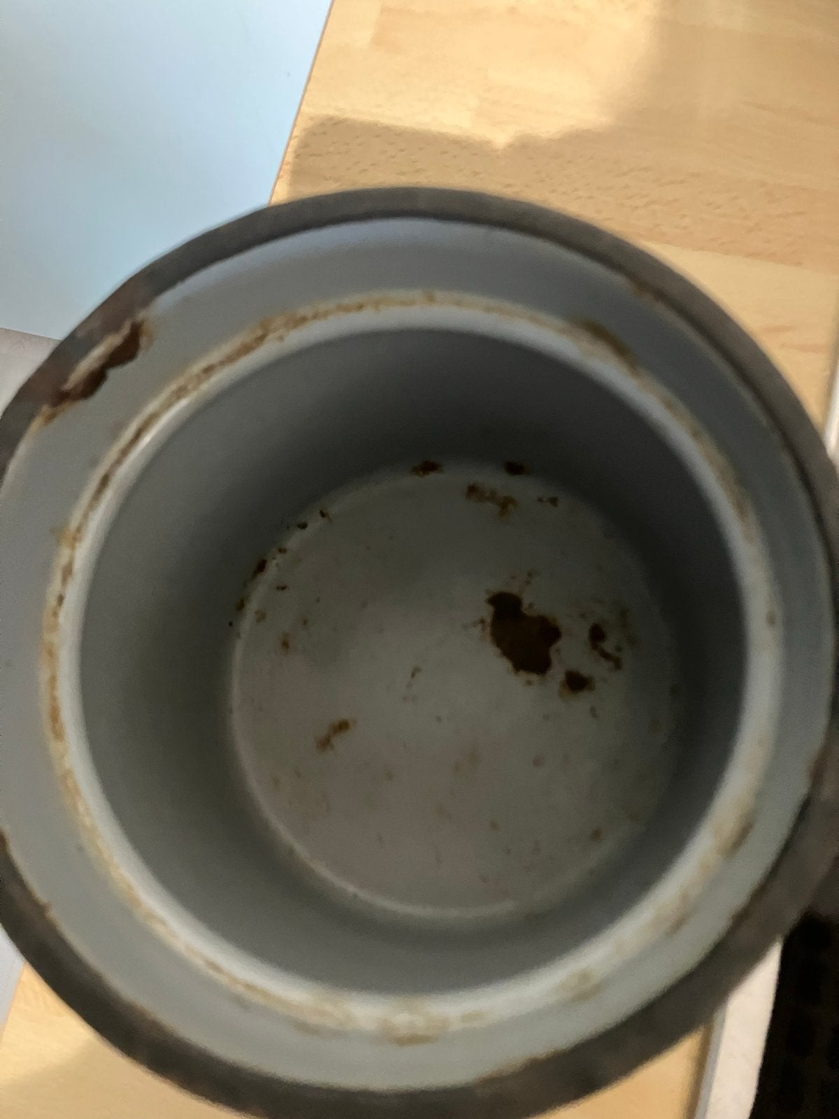Vintage geëmailleerde koffiepot met filter, Ophalen of Verzenden