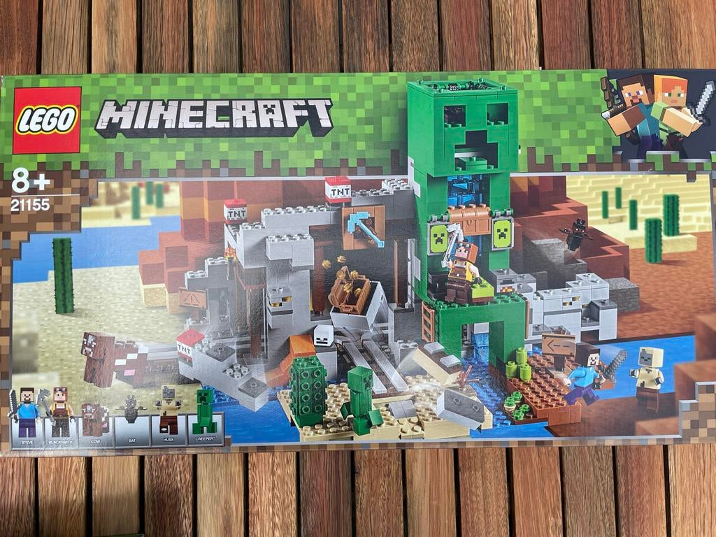 Lego Minecraft De Creeper Mijn (21155) - Nieuw in doos, Ophalen of Verzenden, Nieuw, Complete set, Lego