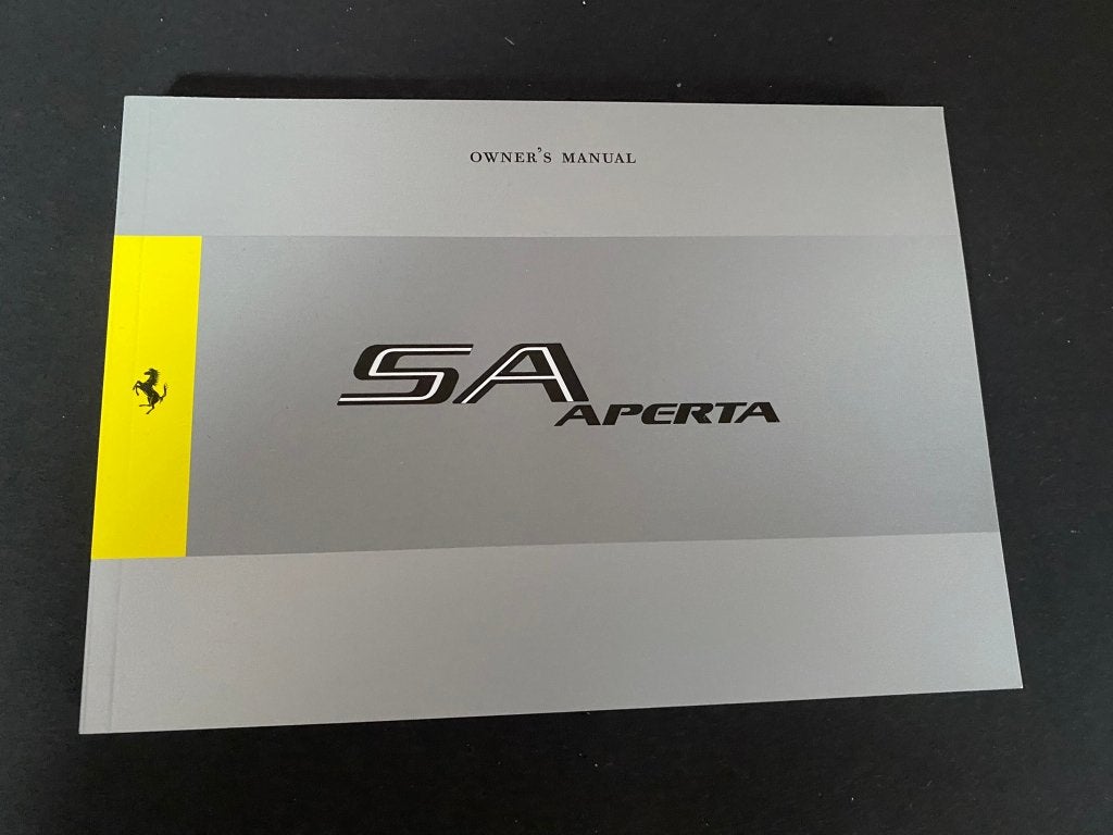 Ferrari SuperAmerica Aperta - Owner's Manual, Ophalen of Verzenden, Zo goed als nieuw, Ferrari, Ferrari