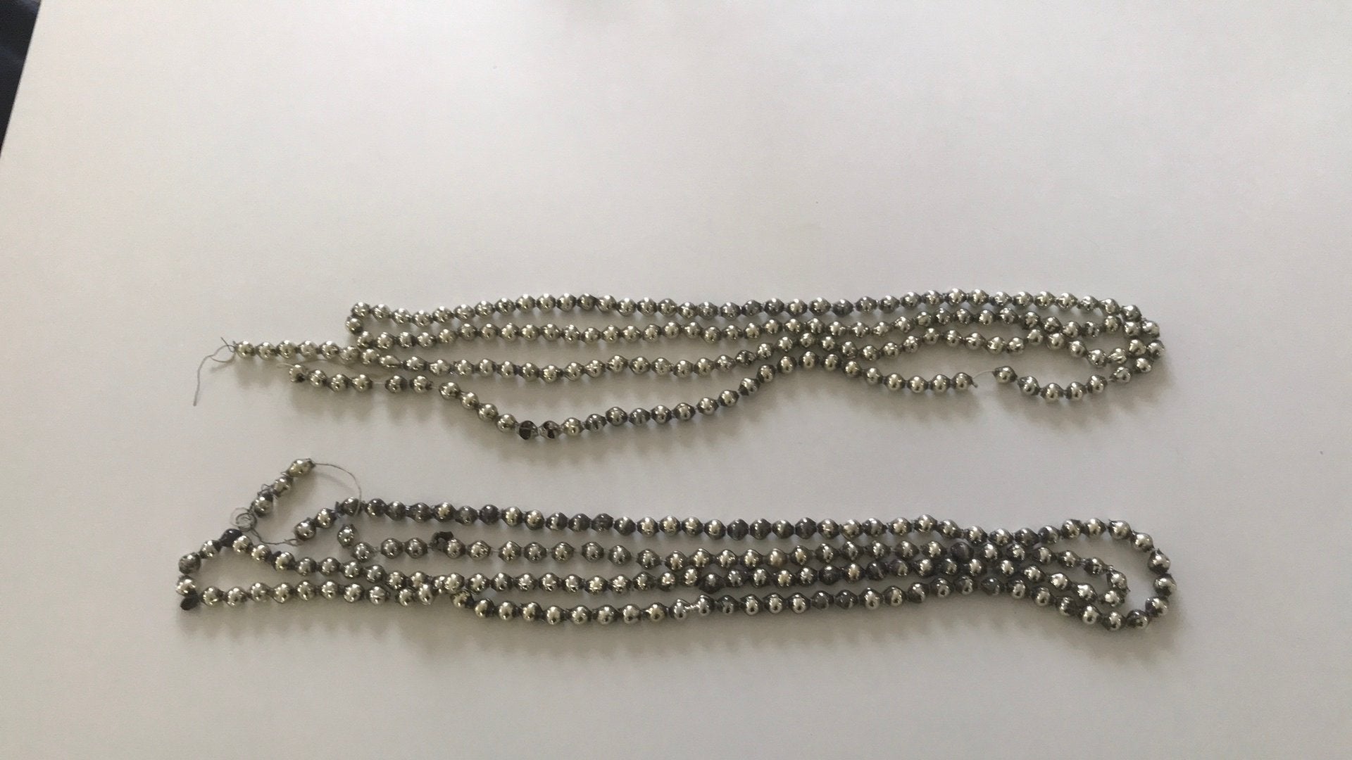 Oude kerstversiering glazen kralen ketting, Diversen, Ophalen of Verzenden, Zo goed als nieuw