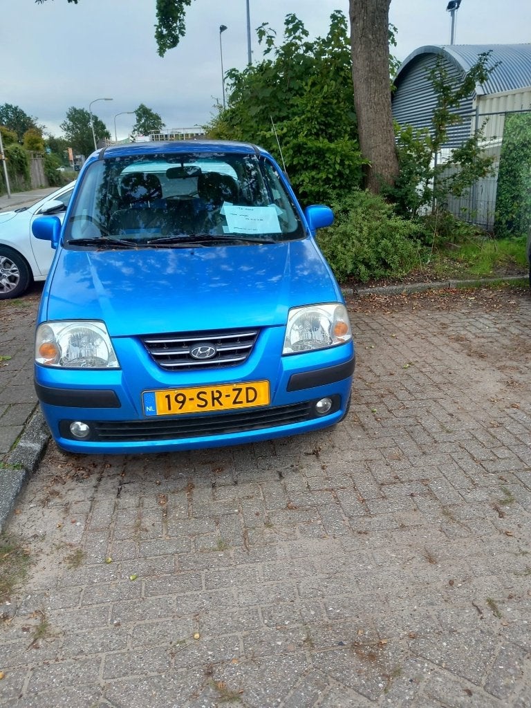 Hyundai Atos 1.1 2006 Blauw, Voorwielaandrijving, 31 €/maand, 4 cilinders, Origineel Nederlands