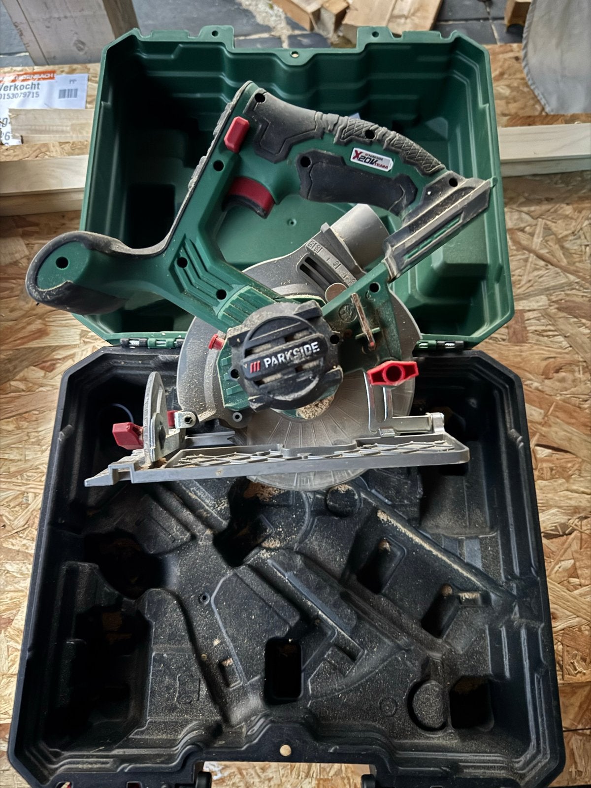 Parkside Gereedschap Set - 4 Machines met Accu's en Lader, Ophalen of Verzenden, Gebruikt