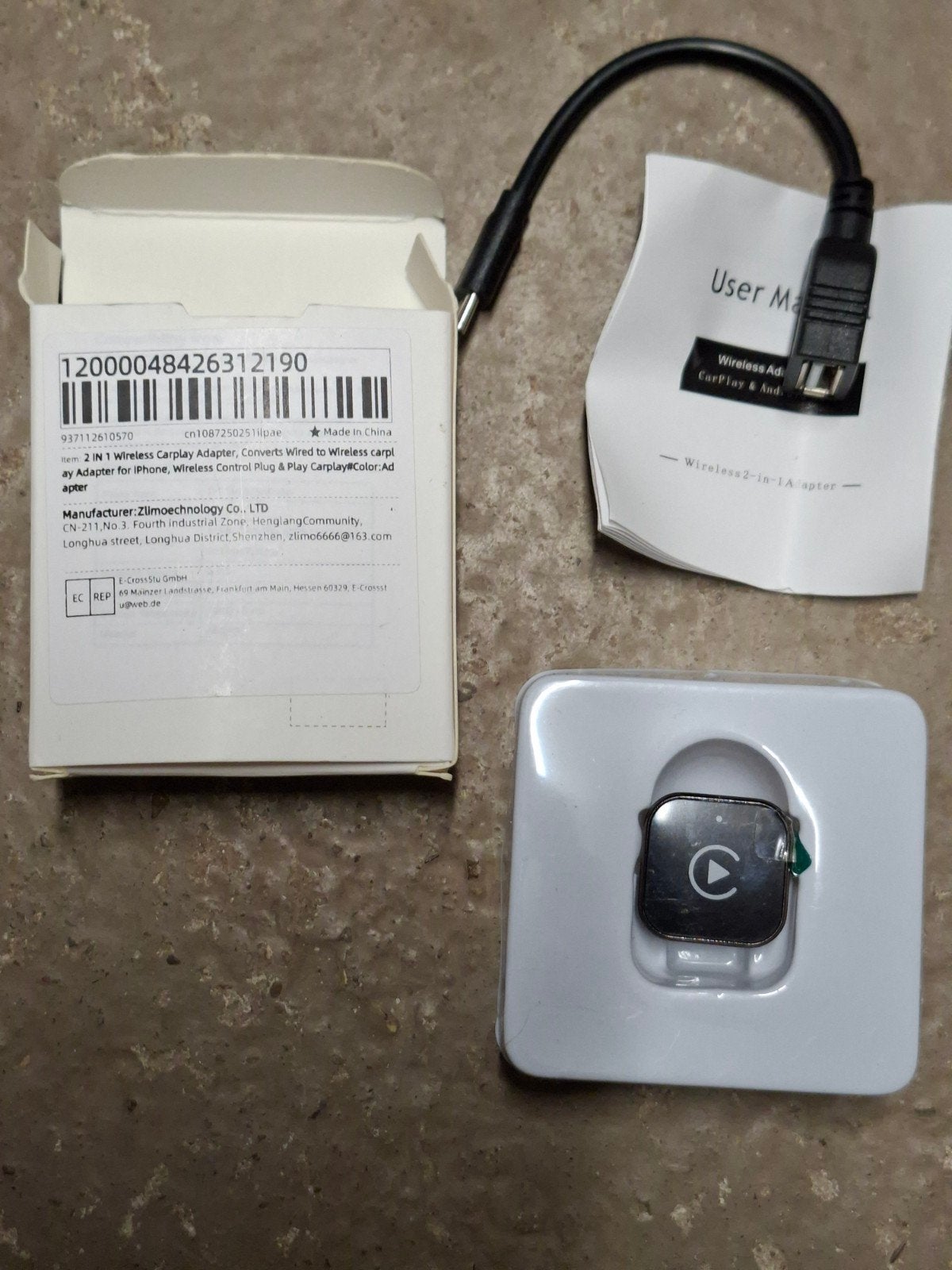 Draadloze CarPlay & Android Auto Adapter (2-in-1 Dongle), Nieuw, Ophalen of Verzenden, Zlimoetechnology, Overige accessoires