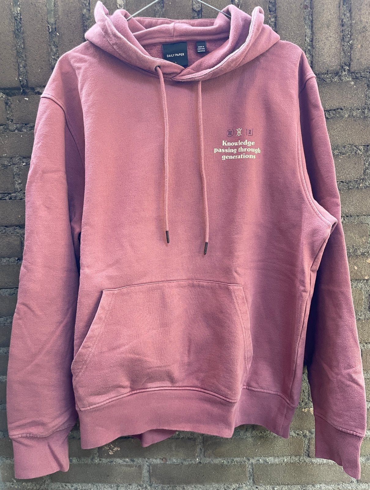 Daily paper hoodie, Ophalen of Verzenden, Zo goed als nieuw, Maat 52/54 (L), Paars