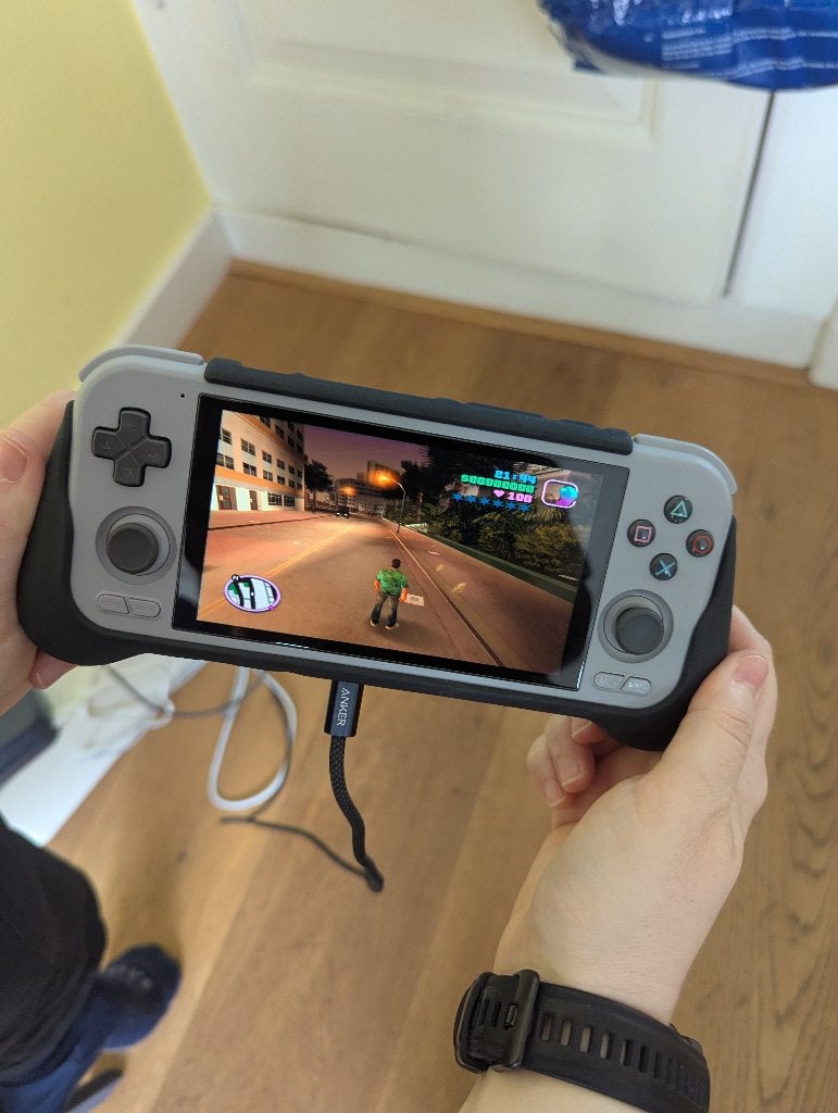Retroid Pocket 4 Pro met grip & accessories, Ophalen of Verzenden, Retroid, Zo goed als nieuw