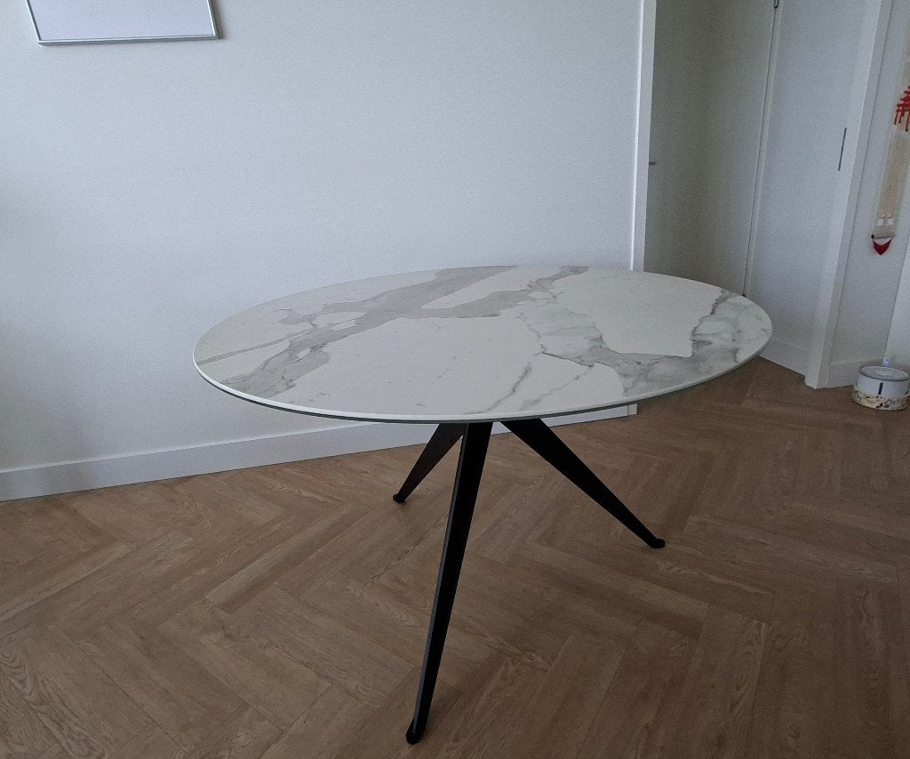 Eetkamertafel, Ophalen, Overige materialen, Rond, Zo goed als nieuw