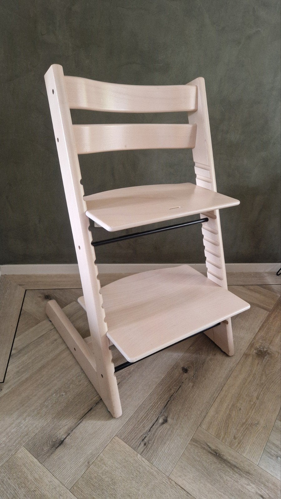 Stokke Tripp Trapp Meegroeistoel - Natuurlijk Hout, Ophalen, Gebruikt, Meegroeistoel, Aanschuifbaar