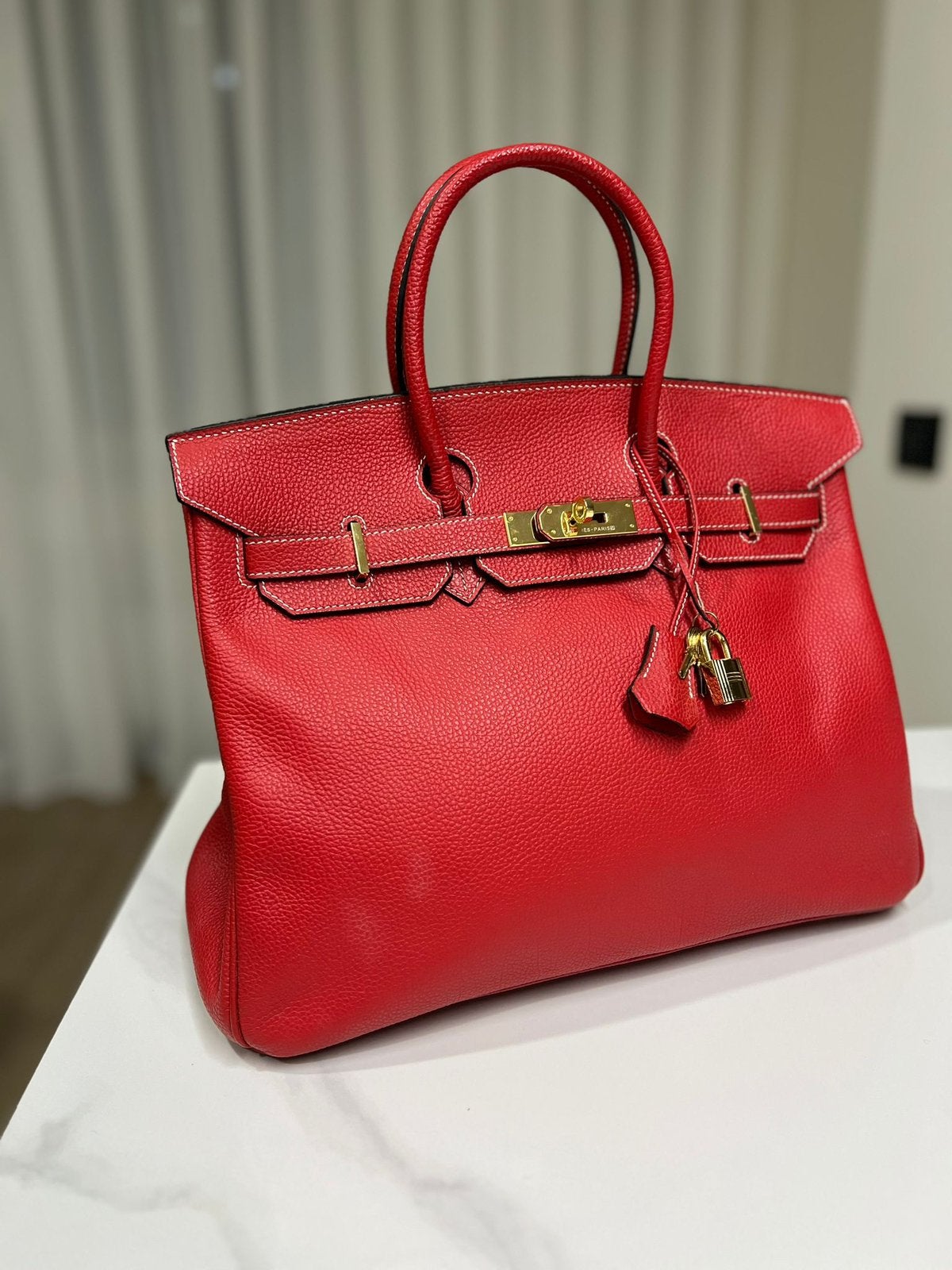 Hermes Birkin 35, Sieraden, Tassen en Uiterlijk, Tassen | Damestassen, Ophalen of Verzenden, Nieuw, Zwart, Handtas