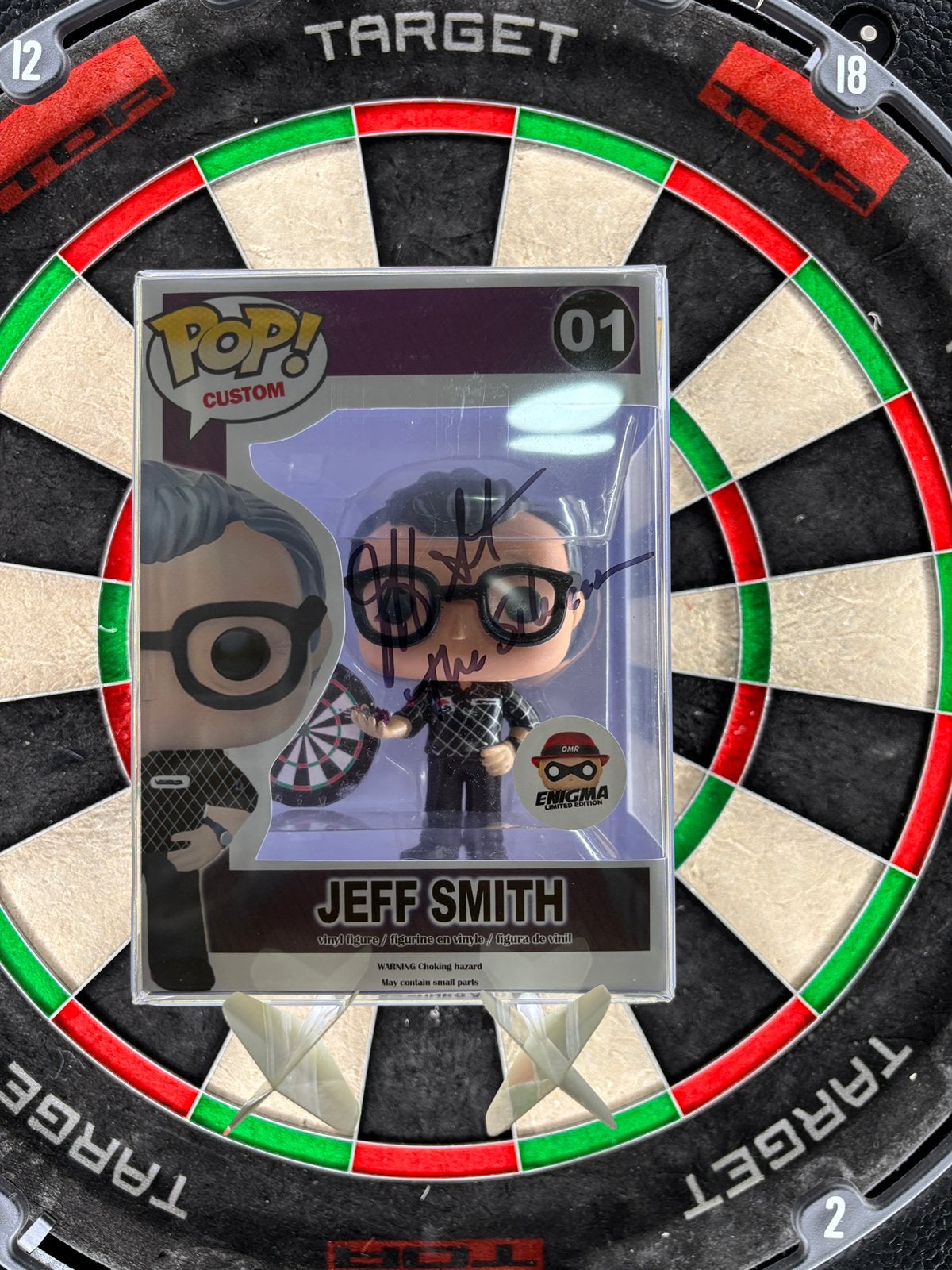 Gesigneerde Custom Funko Pop! Jeff Smith Darter, Verzamelen, Poppetjes en Figuurtjes, Ophalen of Verzenden, Zo goed als nieuw