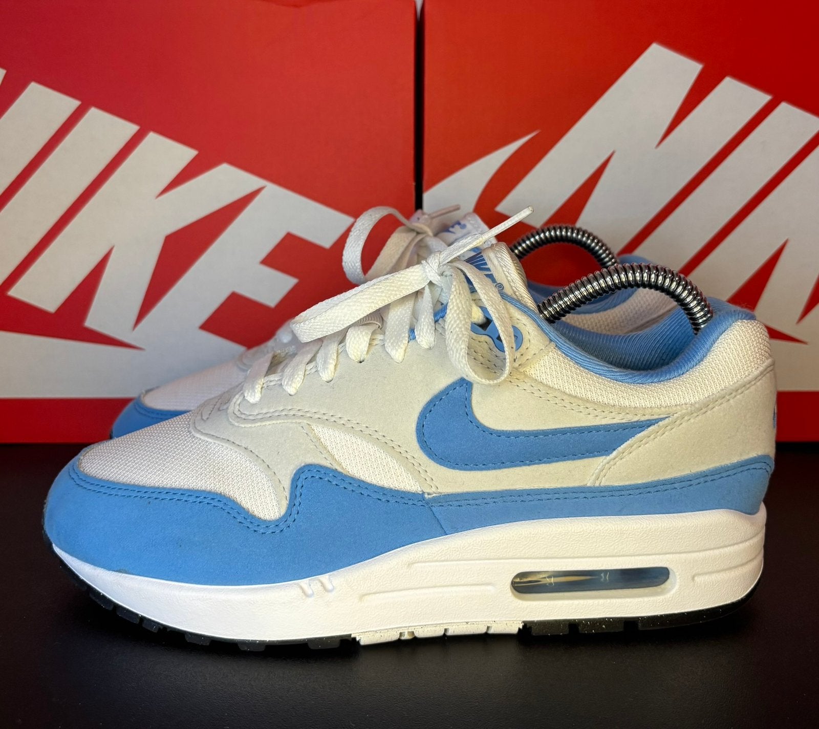 Nike Air Max 1 University Blue mt. 39, Kleding | Heren, Blauw, Ophalen of Verzenden, Sneakers of Gympen, Zo goed als nieuw
