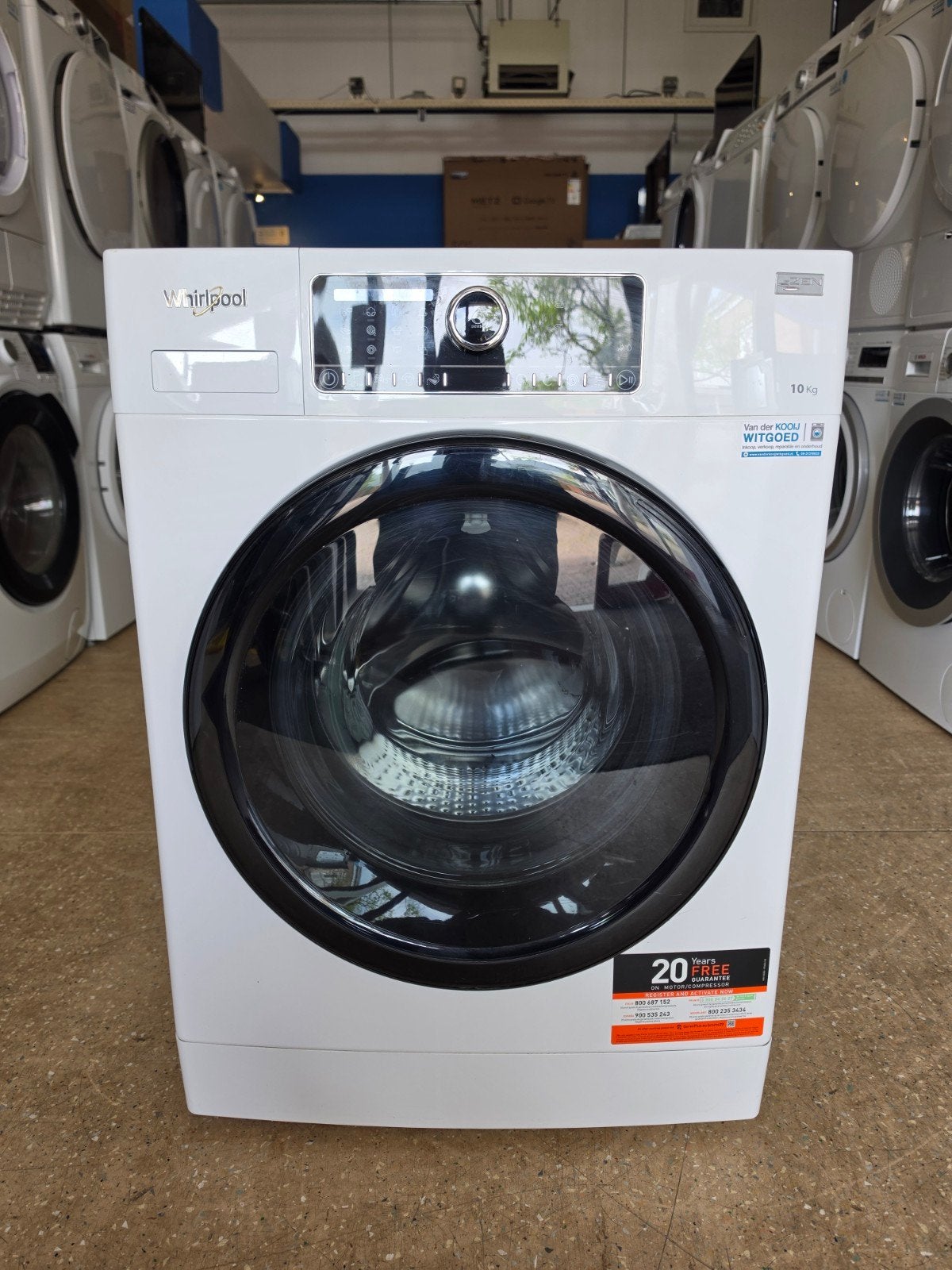 Whirlpool wasmachine | 10 kilo | A+++ | ZGAN! | Garantie ✅️, Jirnsum, 1200 tot 1600 toeren, 10 kg of meer, Ophalen of Verzenden