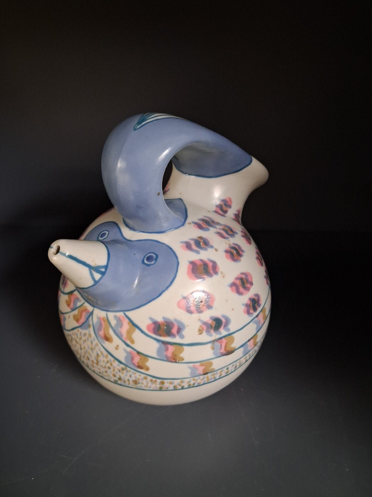 Vintage Spaanse keramische schenkkan, Naida, 18 cm, Ophalen of Verzenden