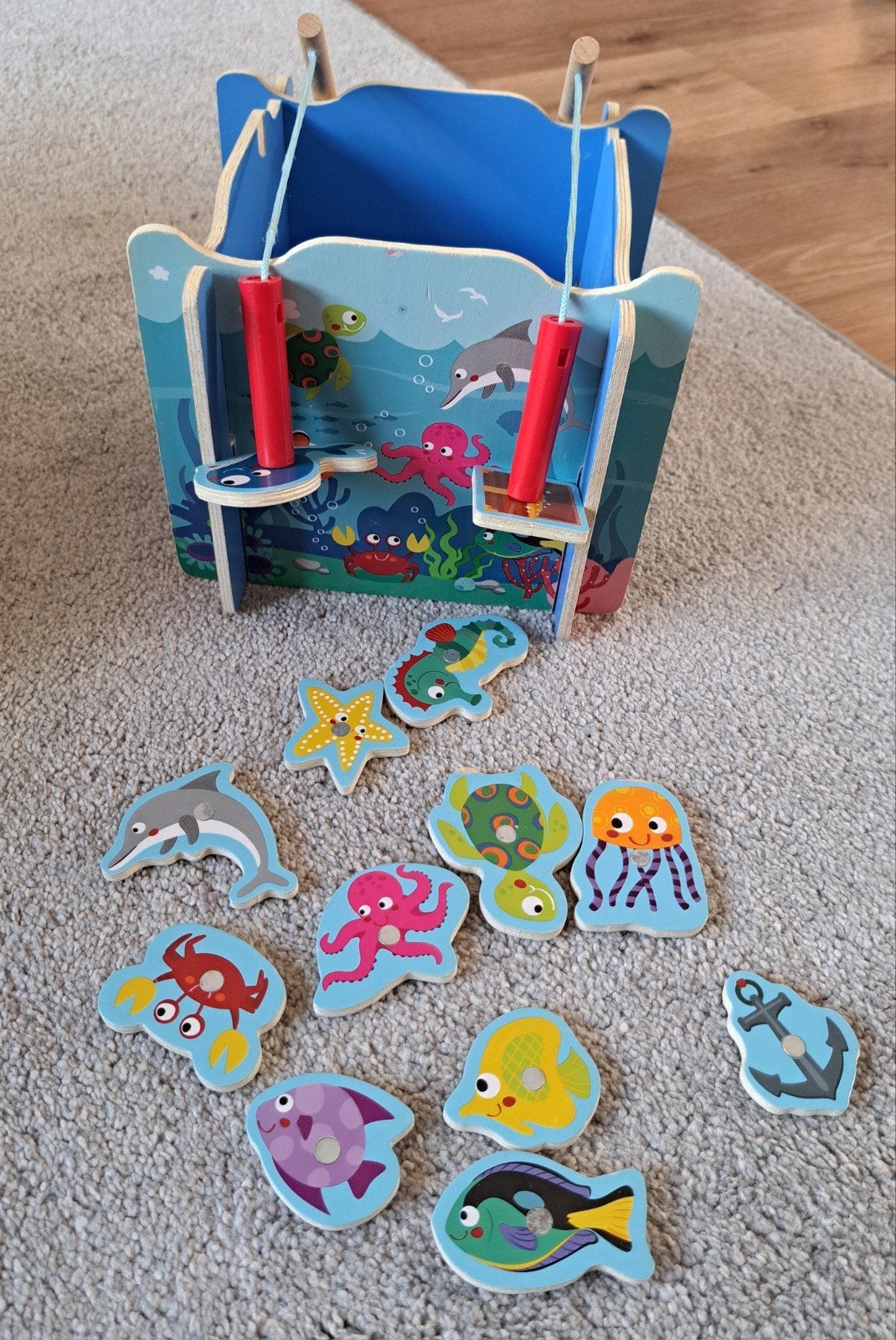 houten speelgoed magneet vissen. Vang jij de meeste punten?, Kinderen en Baby's, Speelgoed | Houten speelgoed, Ophalen of Verzenden