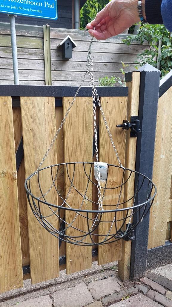 hanging basket, Rond, Nieuw, Minder dan 40 cm, Metaal