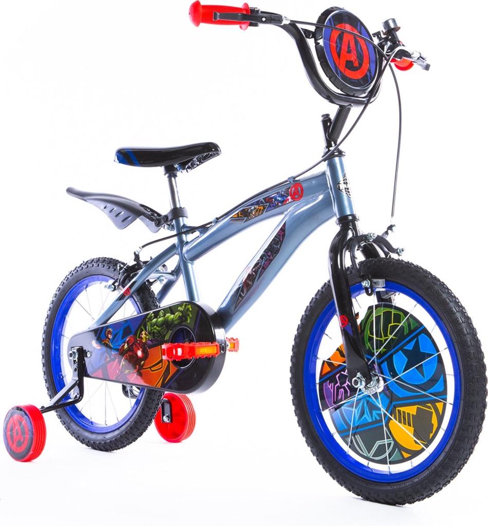 Marvel Avengers Kinderfiets 16 inch - Zonder Zijwieltjes, Ophalen, Zijwieltjes, 16 tot 20 inch, Velgrem