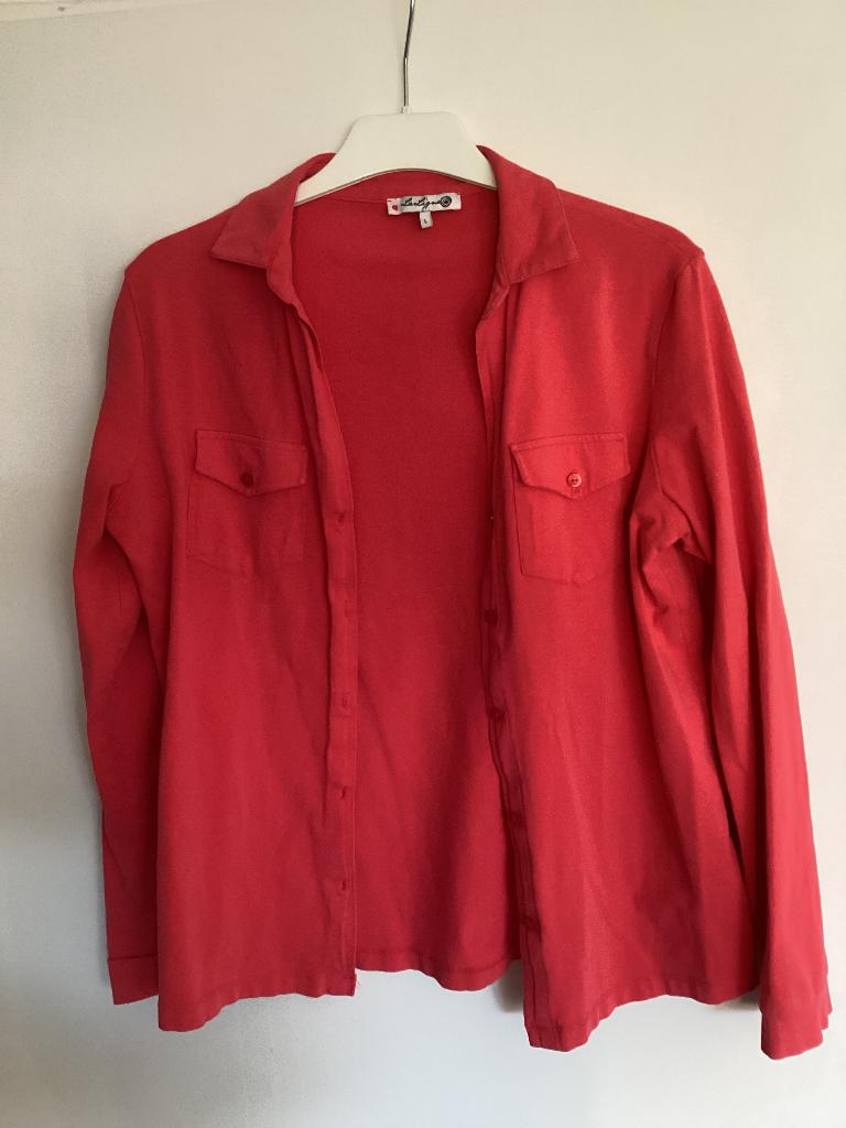 Vestje koraalrood La Ligna L, Maat 42/44 (L), Ophalen of Verzenden, Zo goed als nieuw, La Ligna