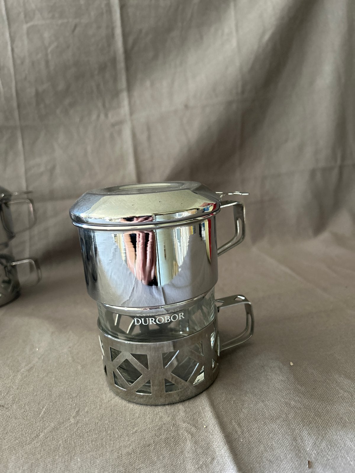 6 Durobor koffiefilters - RVS - Vintage, Ophalen of Verzenden